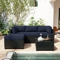 thumbnail image 6 of Snubbull 9 Pcs Outdoor Patio Cushion Covers with 4 Size, Waterproof & Zippered, Navy, 6 of 7