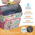 thumbnail image 2 of Travel Cooler Bag - Pioneer Flower Floral Print Pattern Camping Beer Cooler Backpack with Bottle Opener- Waterproof Insulated Picnic Backpacks - Cooler Bag for Beach, 2 of 6