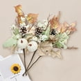 thumbnail image 4 of LShunze Fall Flowers Floral Stems, Artificial Maple Leaves Fall Bouquet, 17.72 inches Faux Fall Stems for Vases Centerpieces Arrangements Thanksgiving Decoration, 4 of 8