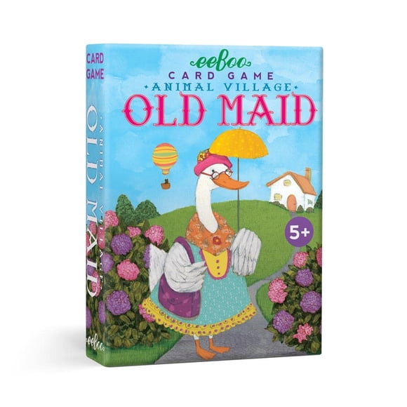 Eeboo: Juego de cartas Animal Old Maid para niños Las cartas son duraderas y fáciles de entender Instrucciones incluidas para edades de 5 años en adelante