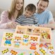 thumbnail image 1 of Juego de Rompecabezas de Madera Fiudx Para Vestir a la Familia Para Niños Juguete Montessori de Educación Temprana, 1 of 2