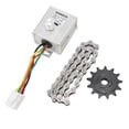 thumbnail image 1 of Controlador de velocidad del motor Controlador de velocidad del motor 12V500W Interruptor con cadena de 38 secciones y piñón modelo 410 13T, 1 of 15