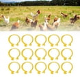 thumbnail image 3 of Duck Leg Bands Clips, Chicken Ankle Rings Practical Self Writing Mark  for Geese Yellow, 3 of 7