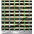 thumbnail image 1 of Soimoi Green Cotton Voile Fabric Aztec Geometric Fabric Prints By Yard 56 Inch Wide, 1 of 3