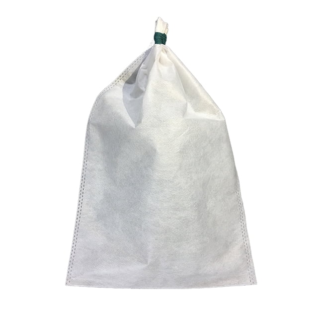 Scienceny 100x bolsas de malla blancas naturales y respetuosas con el medio ambiente para bolsas de protección de frutas y plantas Jardín y Patio Estilo de cuerda blanca.