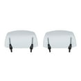 thumbnail image 4 of Transemion Riding Comfort Durable Adjustable Clip-on Motorcycle Wind Deflector Extension Spoiler Stability Easy To Install Transparent Blue 2Set, 4 of 6