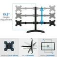 thumbnail image 5 of Mount-It! Dual Monitor Desk Stand | Fits 20"-32" Computer Screens | Rotate Swivel Tilt, 5 of 10