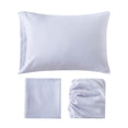 thumbnail image 6 of Campus Comforts by New Sega Home 2-Pack Microfiber Sheet Set, One Print, One Solid, Flora, Lilac, Twin-XL, 6 of 8