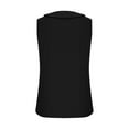 thumbnail image 3 of CLOISE Tank Tops for Women 2024 Black Summer V Neck Loose Casual T Shirts Fashion Sexy Sleeveless Solid Buttons Comfy Blouse M, 3 of 7