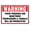Warning Sign 4, variant on Warning Sign - This Machine Starts Automatically, 8"x12" Rust-Free Aluminum Sign, Weatherproof, Heavy Duty, for Home, Business, Safety Alert, Equipment Warning Sign