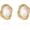 Gold Oval, variant on Vintage Pearl Earrings Chunky 14K Gold Plated Pearl Earrings for Women Oval Stud Non Tarnish