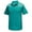 Algiers Blue/Dark Teal, variant on Monterey Club Men's Dry Swing Stripe ColorBlock Golf Polo Shirt #1142