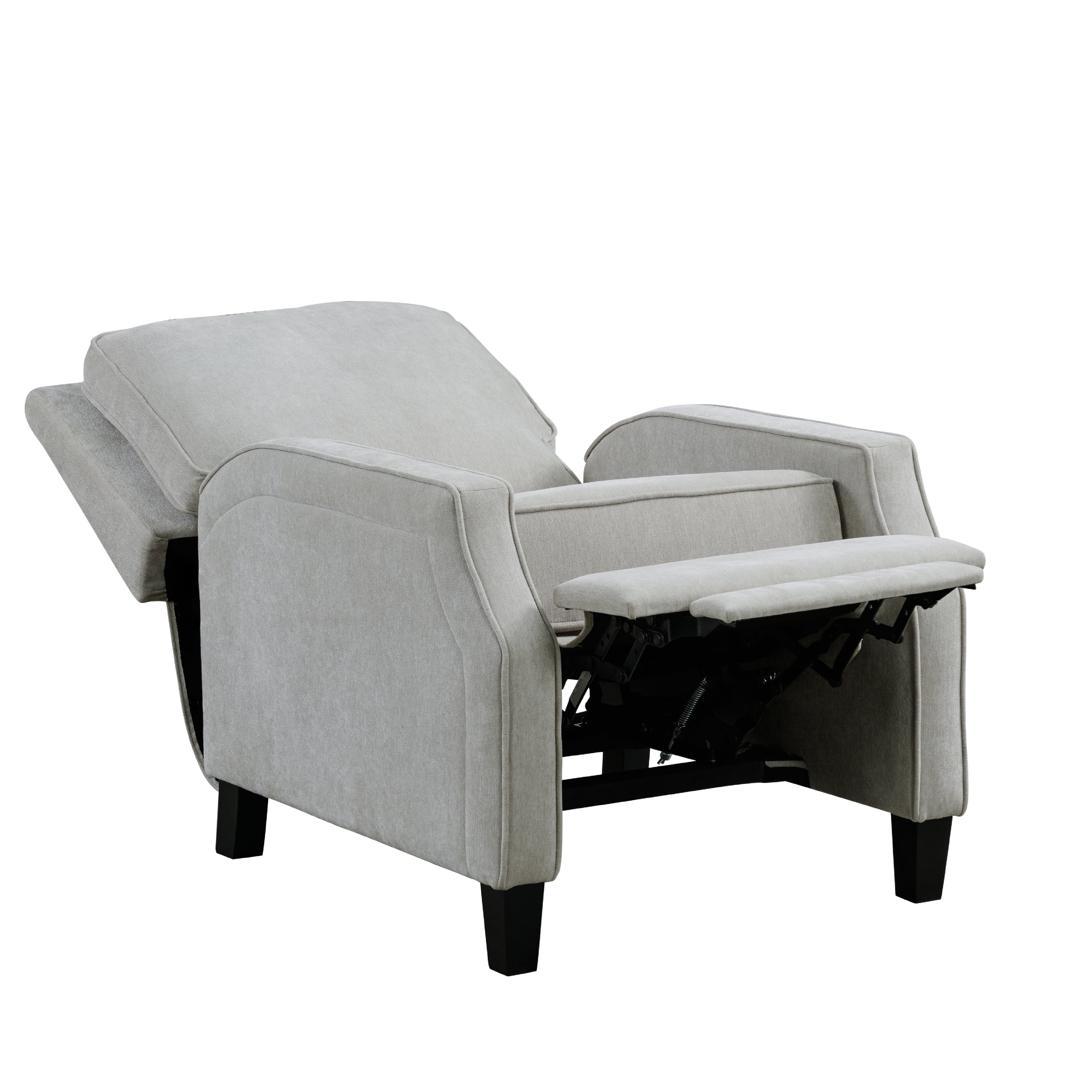 Relax-A-Lounger Sorrento Modern Push Back Recliner, Light Gray Woven Fabric