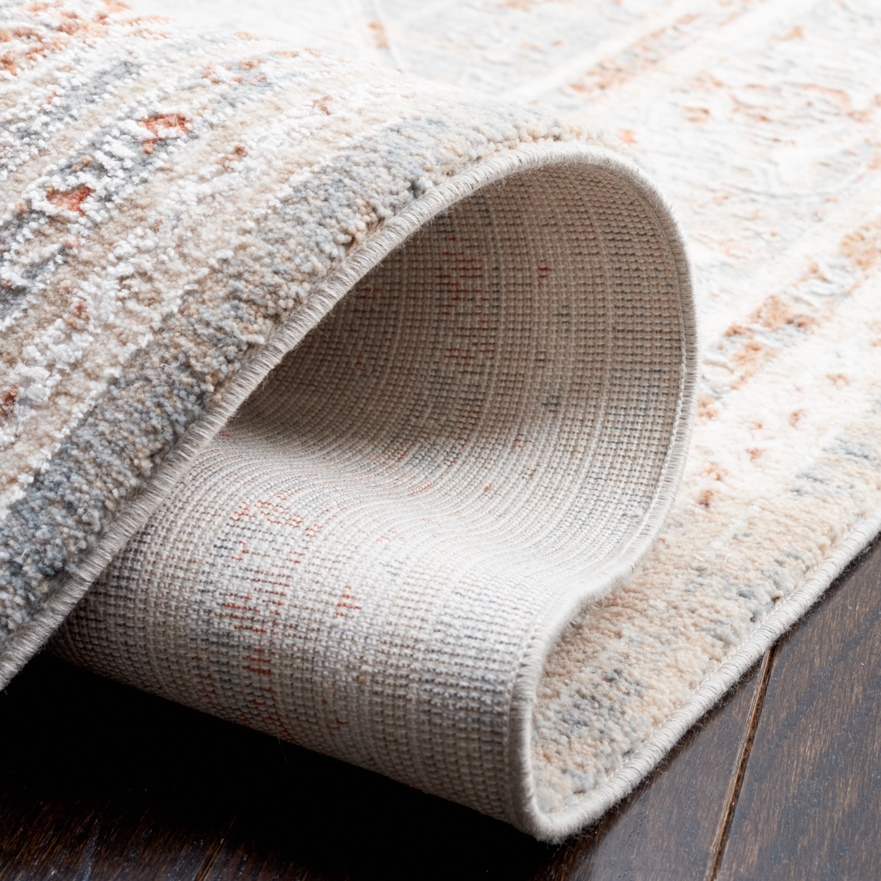 SAFAVIEH Marmara Frances Oriental Area Rug, Beige/Blue Rust, 4' x 6'