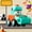 Blue, variant on Dinosaur Face Changing Engineering Car, Press Button Construction Toy with Whistle, Interactive Puzzle Toy with Movable Joints for Kids, Dinosaur Shaped Engineering Vehicle