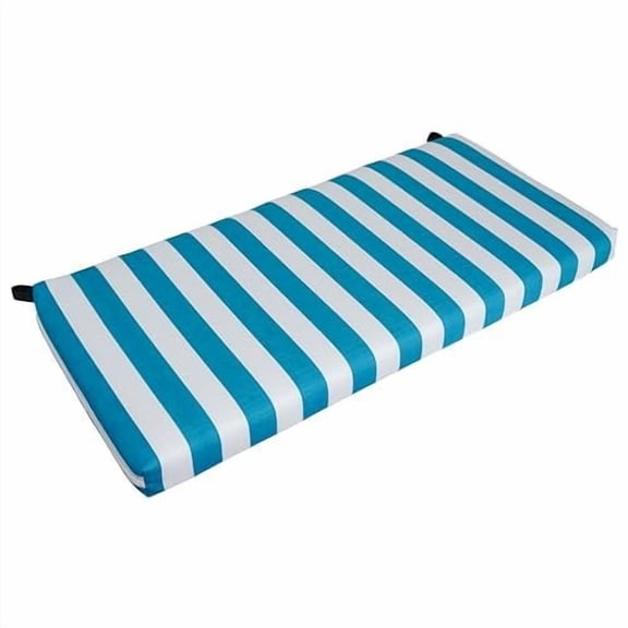 Blazing Needles 42-inch by 19-inch Patterned Outdoor Spun Polyester Loveseat Cushion
