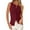 Wine Red, variant on PRETTYGARDEN Women's Ribbed Tank Tops Summer Open Front Button Down Sleeveless Shirts Going Out Spring Fashion Vest Tops