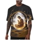 thumbnail image 5 of Ceisia Men's Loose Fit Short Sleeve T-Shirt Faith Easter Themed Print Spring Summer Shirt Gift, 5 of 6
