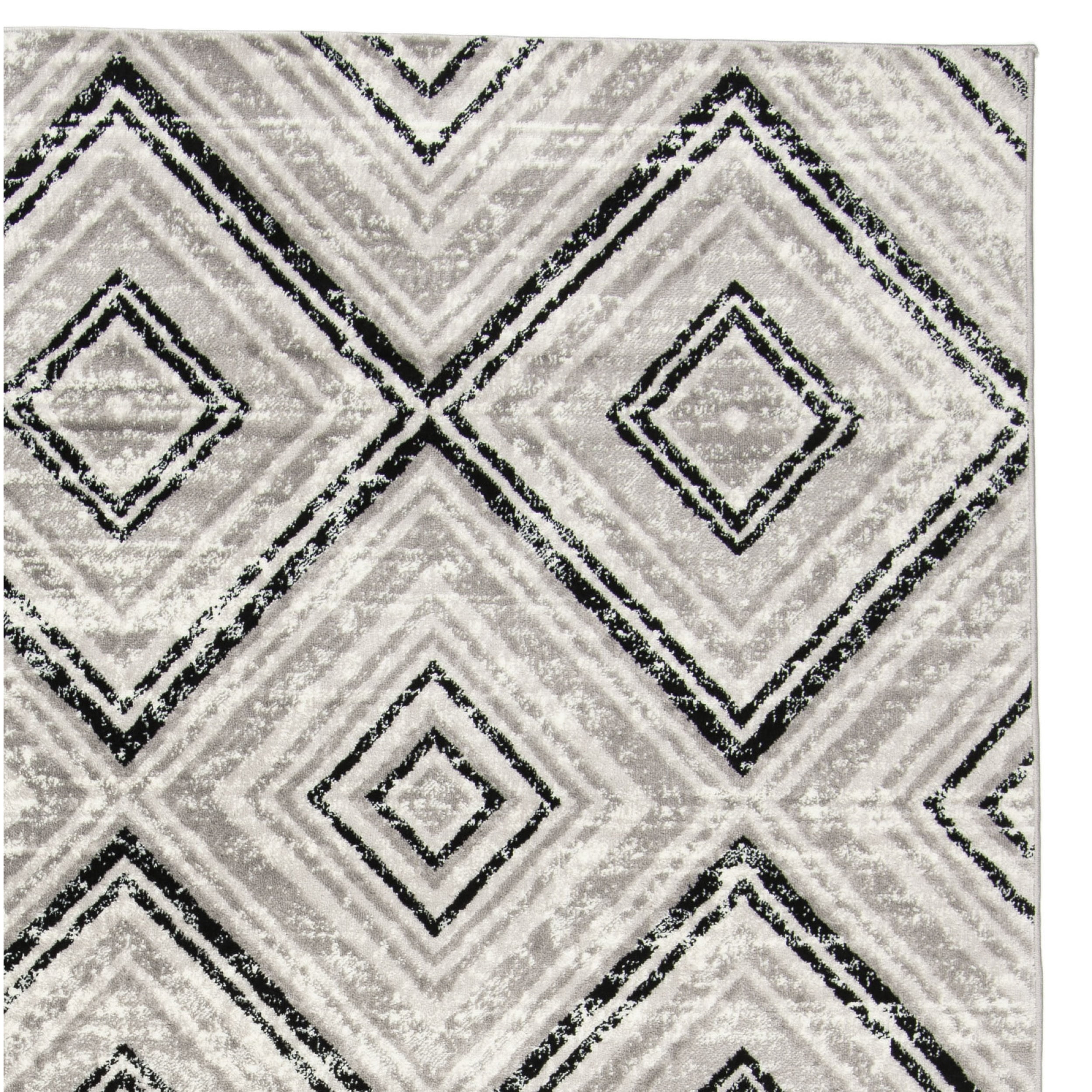 SAFAVIEH Skyler Cuthbert Geometric Area Rug, Grey/Black, 8' x 10'