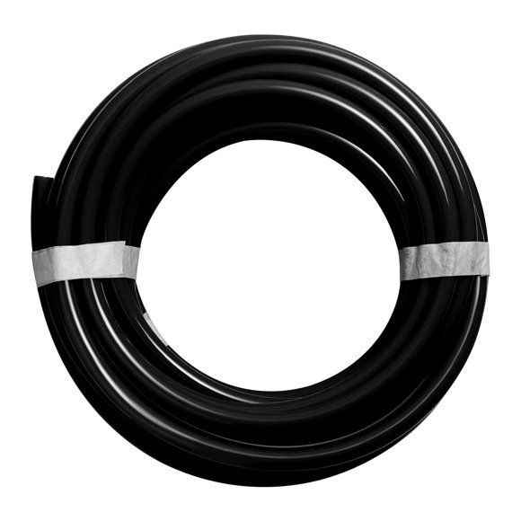 Feelers Pneumatic PU Tubing, 1/8"OD Hose PU Polyurethane Air Hose Tube Line for Air Compressor Water Fluid Transfer Black (32.8 ft)