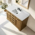 thumbnail image 5 of Design Element Milano 54" Single Sink Oak Bath Vanity with White Quartz Top, 5 of 16