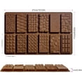 thumbnail image 3 of 2 Pcs Silicone Candy Molds, Non-Stick DIY Silicone Molds with Different Shape for Chocolate,Cake,Candy, Easy To Clean Baking Molds(Brown), 3 of 9