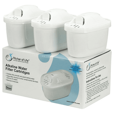PITCHER OF LIFE™ Improved 2022 - Alkaline Replacement Filters - Pack of 3