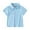 Light Blue, variant on Boys Flannel Shacket Solid Short Sleeve Lapel Button Down Design Casual Outerwear Loose Fit Boys Tops Toddler Boys Girls Spring Summer Daily Fashion Top