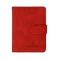 thumbnail image 3 of PU Leather Purse Travel Case Fashion s ID Card Case Durable Cover Holder for Woman and Man red, 3 of 8