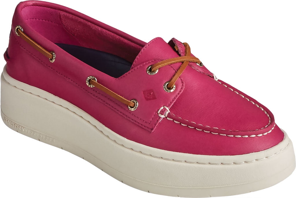 Sperry Women's A/O Platform Leather Boat Shoes Baton Rouge / 8.5