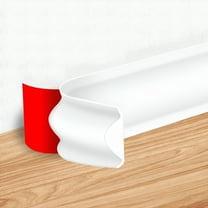 LAMIRO Flexible Molding Trim,White Self Adhesive Wall Trim Mini Peel and Stick Rubber Trim Molding for Floor,Bathroom,Walls,Kitchen,Countertop Home Decoration