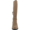 thumbnail image 4 of Dr. Scholl's Shoes Womens Like It Faux Suede Lug Sole Knee-High Boots, 4 of 5