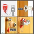 thumbnail image 4 of Details about Portable Door Lock Travel Hotel Door Stopper Lock Anti Theft Hardware Security, 4 of 8