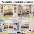 thumbnail image 6 of Marble Brown Gold Kitchen Curtains Short 45 Inch Length, Abstract Watercolor Geometric Rock Grommet Top Bedroom Living Room Curtains, Light Filtering Cafe Curtain Drapes 2 Panels Set 84''x45'', 6 of 9