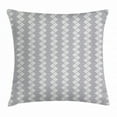 thumbnail image 1 of Geometric Throw Pillow Cushion Cover, Greyscale Floral Pattern with Abstract Leaf and Petals Vintage Inspirations, Decorative Square Accent Pillow Case, 18 X 18 Inches, Pale Grey White, by Ambesonne, 1 of 2