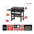 thumbnail image 3 of Daytona 2-Burner Propane BBQ Gas Griddle in Black with Hinged Lid, 3 of 9
