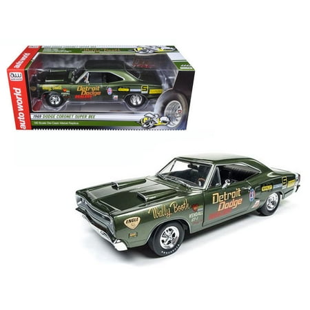- AUTO WORLD 1:18 WALLY BOOTH 1969 DODGE CORONET SUPER BEE AW234