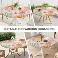 thumbnail image 7 of Oxford Fabric Boho Tablecloth with Waterproof Surface and Elastic Hem, Fits 45-52" Round Table, Great for Kitchen and RV Brunches, 7 of 7