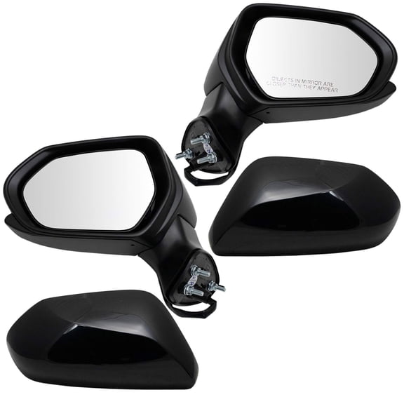 TRQ Side View Door Mirror Pair LH & RH Sides Power Paint to Match for Camry MRA09042 Fits select: 2018-2019 TOYOTA CAMRY