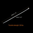 thumbnail image 2 of Unique Bargains 12 Inch  Releasable Cable Ties Adjustable Zip Ties Removable Indoor Outdoor Tie Wraps White 300Pcs, 2 of 6