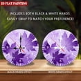 thumbnail image 3 of Wooden Wall Clock with Maple Leaf Pattern, Silent Movement, Battery Operated (AA Batteries Not Included), Artistic Home Decor, 10×10inch (25×25cm), 3 of 9