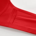 thumbnail image 5 of Bigersell Workout Bras for Women Deals Bras for Women Wirefree Women Bras T-Shirt Bra Style R-518 Plus Size Sports Bras for Women Sports Bras Big Girls Plus Seamless Bra Hook & Eye Bra Closure Red 38, 5 of 8