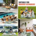 thumbnail image 4 of Ocean Green Turtles Outdoor Rug for Patio/Deck/Porch, Non-Slip Large Area Rug 4 x 6 Ft, Coastal Starfish Summer Nautical Seagrass Indoor Outdoor Rugs Washable Area Rugs, Camping Rug Carpet Runner, 4 of 8