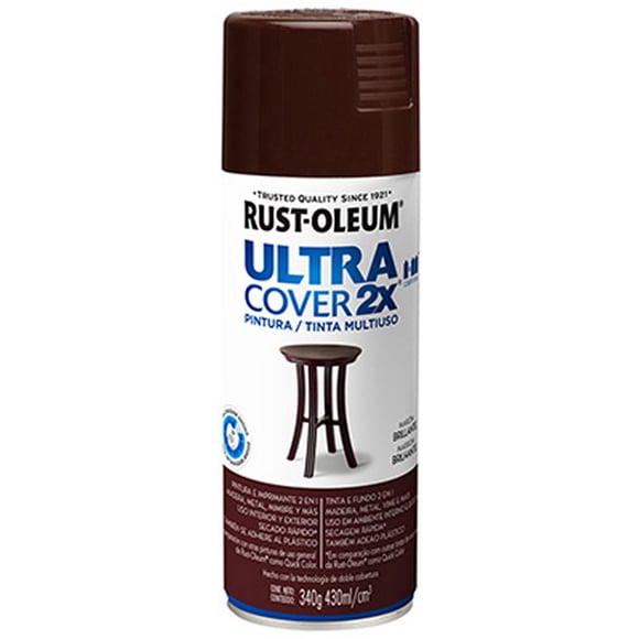 pintura en aerosol 340 gr marrón brillante