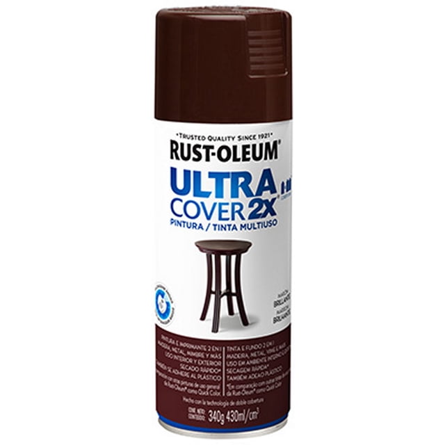 pintura en aerosol 340 gr marrón brillante