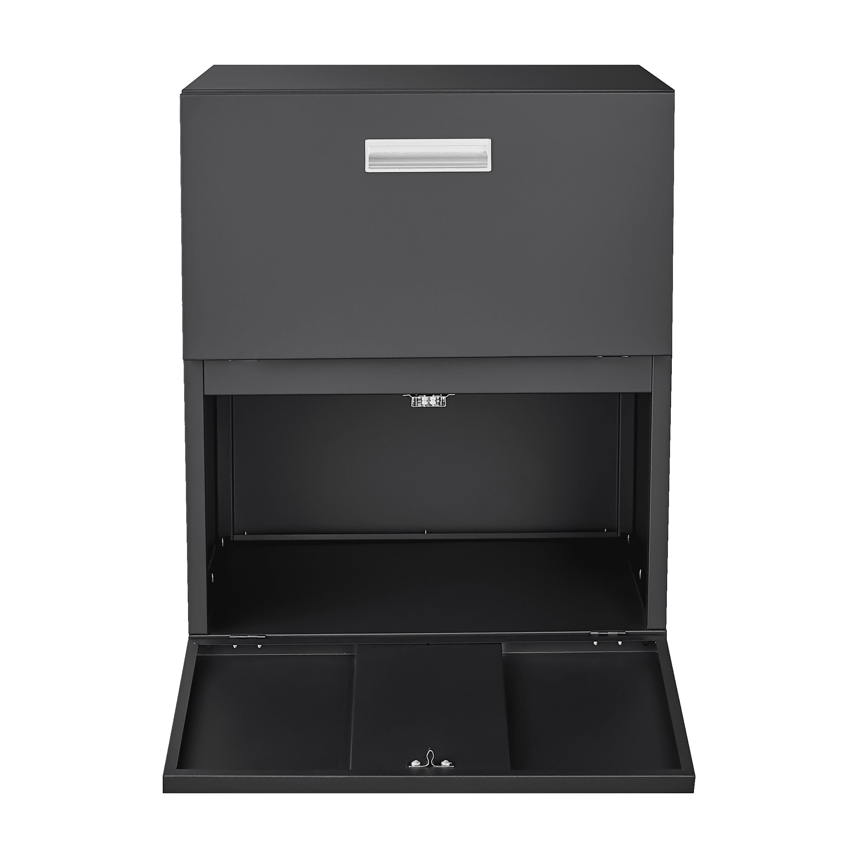 3 Drawer Mobile File Cabinet Under Desk Office,Simple Style Versatile Storage Cabinet for Legal/Letter/A4 Files, 5 Wheel Design Anti-Tilting Cold Rolled Steel Waterproof Moisture-Proof Black