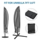 thumbnail image 4 of Funda Para Sombrilla, Impermeable, A Prueba De Viento, Resistente Tela Oxford A Prueba De Desgarros Funda Para Paraguas Voladiza Extra Grande Con Cremallera (265 X 40/70 / 50 Cm) - Negro, 4 of 5