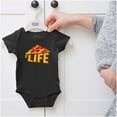 thumbnail image 5 of Funny Pizza Slice of Life Joke Romper Boys or Girls Infant Baby Brisco Brands 6M, 5 of 6