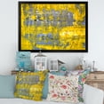 thumbnail image 3 of Designart 'Grey Meets Yellow Abstract Art I' Modern Framed Art Print, 3 of 4