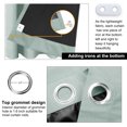 thumbnail image 5 of REGALWOVEN Blackout Curtains 2 Panels for Bedroom with Black Liner , Double Layer Grommet Thermal Insulated Living Room Curtain Light Sage 52"Wx72"L, 5 of 8